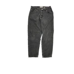 Cactus Jeans Straight Leg Crop Women's size 12 Black Denim Jeans